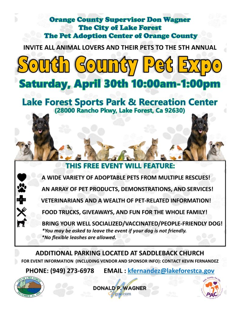 South County Pet Expo is back April 2022! The Pet Adoption Center