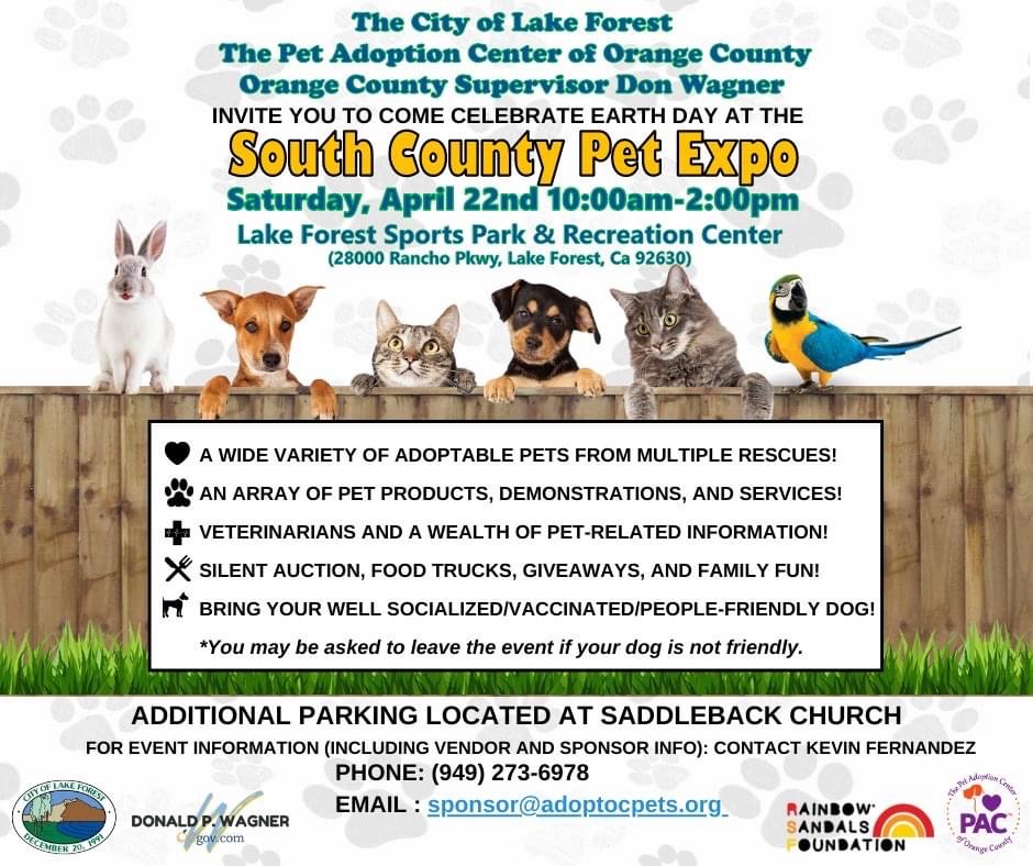 Onderscheiden patroon Retentie South County Pet Expo 2023 – The Pet Adoption Center of Orange County